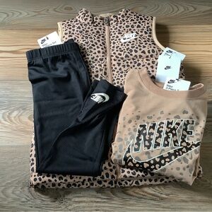Nike girls 3 pc vest set size 4 or 6(NWT)~PRICE IS FIRM~